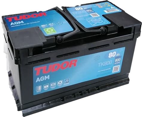 batteria tudor agm 80ah|AGM Start Stop Tudor TK800 Battery – 80 AH – 800 A.